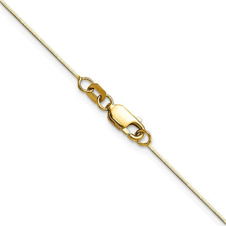 16" 14K Yellow Gold 16 inch .5mm Octagonal Snake with Lobster Clasp Chain