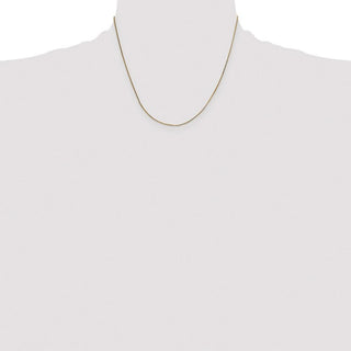 18" 14K Yellow Gold 18 inch .5mm Octagonal Snake with Lobster Clasp Chain