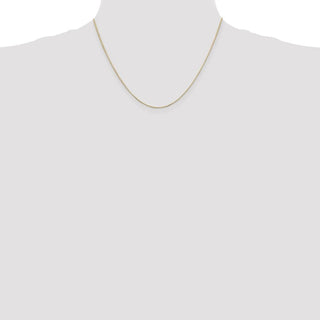 18" 14K Yellow Gold 18 inch .6mm Octagonal Snake with Lobster Clasp Chain