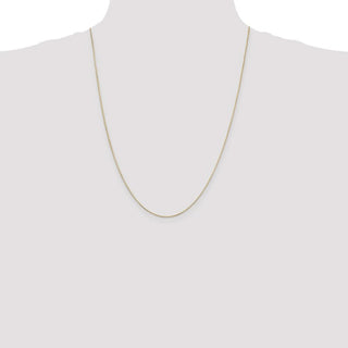 24" 14K Yellow Gold 24 inch .6mm Octagonal Snake with Lobster Clasp Chain