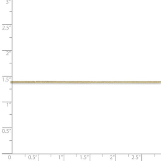 30" 14k Yellow Gold 1.0mm Octagonal Snake Chain Necklace