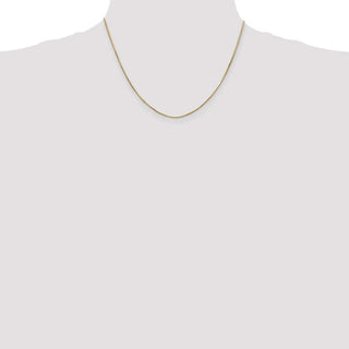 18" 14k Yellow Gold 1.0mm Octagonal Snake Chain Necklace