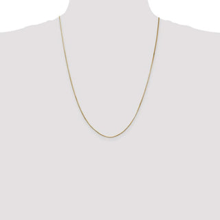 24" 14k Yellow Gold 1.0mm Octagonal Snake Chain Necklace
