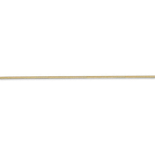 18" 14k Yellow Gold 1.2mm Octagonal Snake Chain Necklace