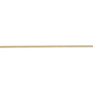 30" 14k Yellow Gold 1.2mm Octagonal Snake Chain Necklace