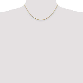 16" 14k Yellow Gold 1.2mm Octagonal Snake Chain Necklace