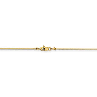 24" 14k Yellow Gold 1.4mm Octagonal Snake Chain Necklace