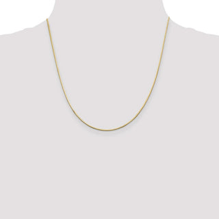 20" 14k Yellow Gold 1.4mm Octagonal Snake Chain Necklace
