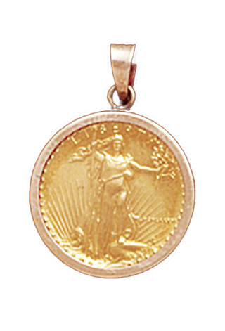 14k Custom Bezel for a 1/2 oz 1976 Canada Olympics Gold Coin