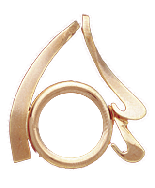 14K Gold FANCY CURVE SLIDE Bezel Pendant 14 mm