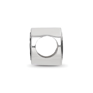 Sterling Silver LogoArt 15.25mm Pi Beta Phi Sorority Greek Letters Enameled Oval Bead