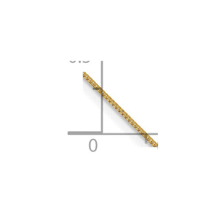 13" 14K Yellow Gold 13 inch .5mm Box with Spring Ring Clasp Chain