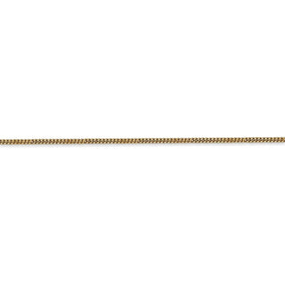 24" 14k Yellow Gold 1.3mm Curb Pendant Chain Necklace