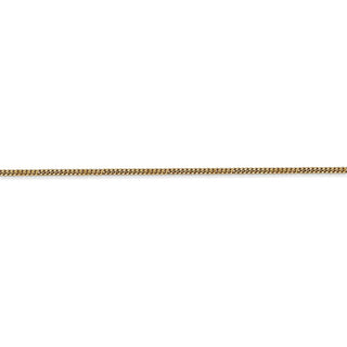 18" 14k Yellow Gold 1.3mm Curb Pendant Chain Necklace