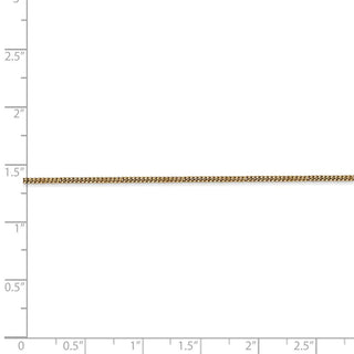 18" 14k Yellow Gold 1.3mm Curb Pendant Chain Necklace