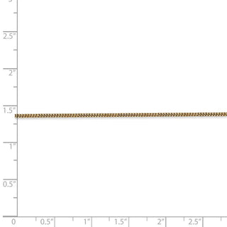 20" 14k Yellow Gold 1.3mm Curb Pendant Chain Necklace