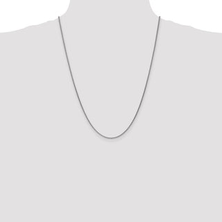 24" 14k White Gold 1.65mm Spiga Chain Necklace
