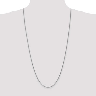 30" 14k White Gold 1.65mm Spiga Chain Necklace