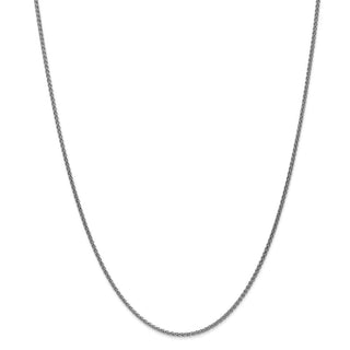 24" 14k White Gold 1.65mm Spiga Chain Necklace