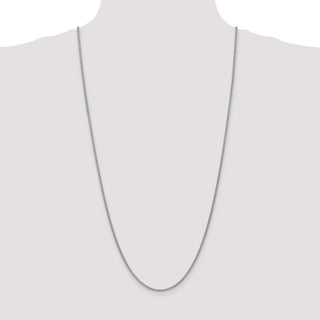 30" 14k White Gold 2mm Spiga Chain Necklace
