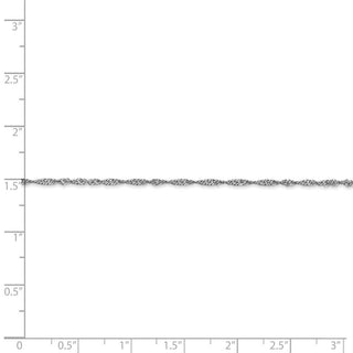 9" 14k White Gold 1.4mm Singapore Chain Anklet