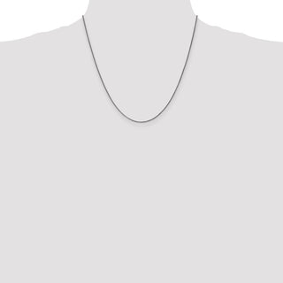 20" 14k White Gold 1.2mm Diamond-cut Spiga Chain Necklace
