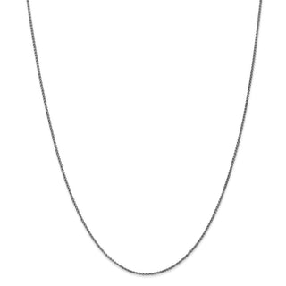 30" 14k White Gold 1.2mm Diamond-cut Spiga Chain Necklace