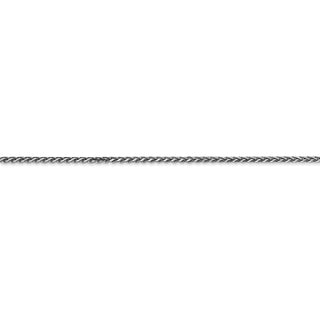24" 14k White Gold 1.4mm Diamond-cut Spiga Chain Necklace