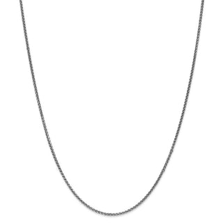 26" 14k White Gold 1.4mm Diamond-cut Spiga Chain Necklace