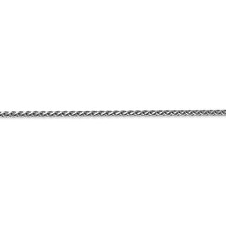30" 14k White Gold 1.8mm Diamond-cut Spiga Chain Necklace