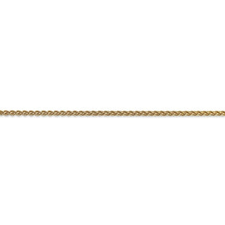 24" 14k Yellow Gold 2mm Spiga Chain Necklace