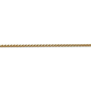 30" 14k Yellow Gold 1.8mm Diamond-cut Spiga Chain Necklace
