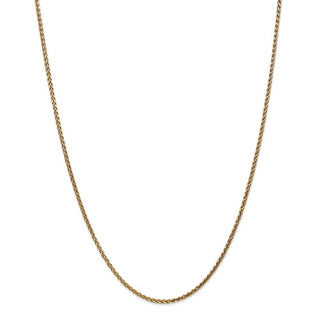 30" 14k Yellow Gold 1.8mm Diamond-cut Spiga Chain Necklace