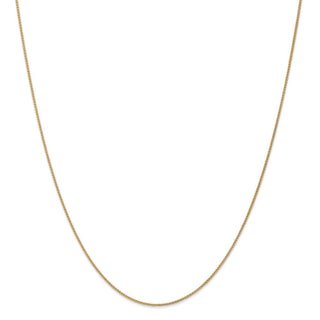 24" 14k Yellow Gold 1mm Spiga with Lobster Clasp Chain Necklace