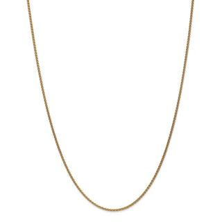 30" 14k Yellow Gold 1.65mm Spiga Chain Necklace