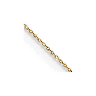 16" 14K Yellow Gold 16 inch .75mm Cable with Spring Ring Clasp Pendant Chain