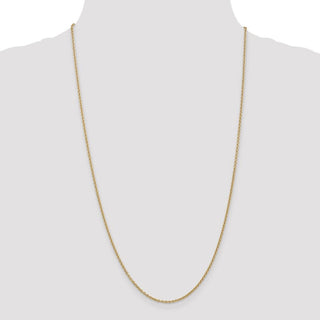 10" 14k Yellow Gold 1.8mm Forzantine Cable Chain Anklet