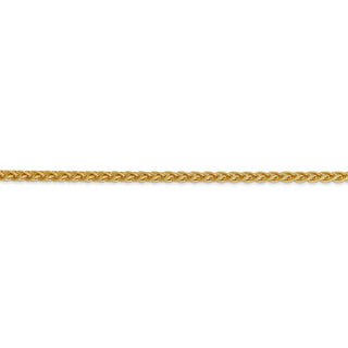 30" 14k Yellow Gold 2.8mm Spiga Chain Necklace