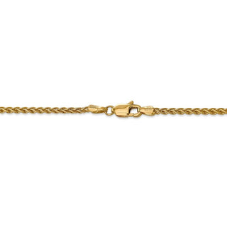 30" 14k Yellow Gold 2.8mm Spiga Chain Necklace