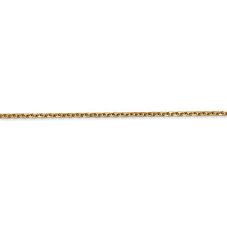 9" 14k Yellow Gold 1.65mm Solid Diamond-cut Cable Chain Anklet