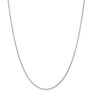 26" 14k White Gold .95mm Diamond-cut Cable Chain Necklace
