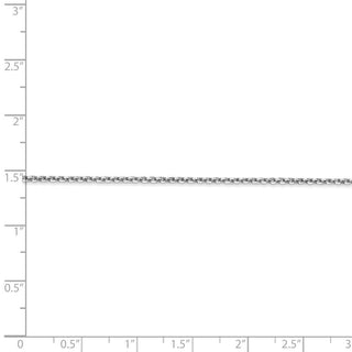 14" 14k White Gold 1.45mm Diamond-cut Cable Chain Necklace