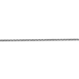 9" 14k White Gold 1.65mm Diamond-cut Cable Chain Anklet