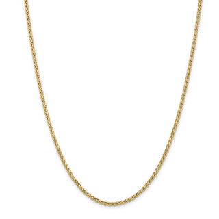 26" 14k Yellow Gold 2.8mm Spiga Chain Necklace