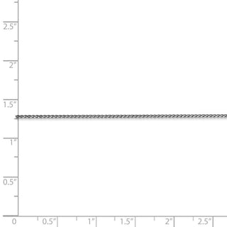 9" 14k White Gold 1.0mm Spiga Diamond-cut Pendant Chain Anklet