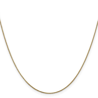 30" 14K Yellow Gold 30 inch .85mm Diamond-cut Spiga with Lobster Clasp Chain