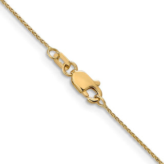 30" 14K Yellow Gold 30 inch .85mm Diamond-cut Spiga with Lobster Clasp Chain