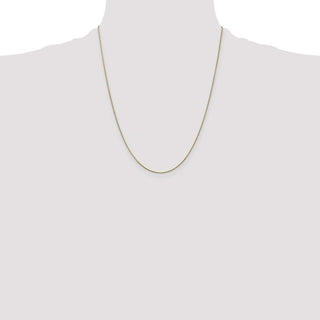 22" 14K Yellow Gold 22 inch .85mm Diamond-cut Spiga with Lobster Clasp Chain