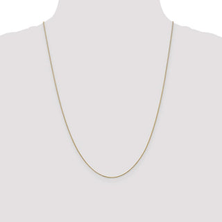 24" 14K Yellow Gold 24 inch .85mm Diamond-cut Spiga with Spring Ring Clasp Chain