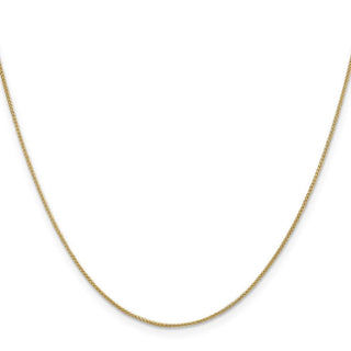 24" 14K Yellow Gold 24 inch .85mm Spiga with Spring Ring Clasp Chain